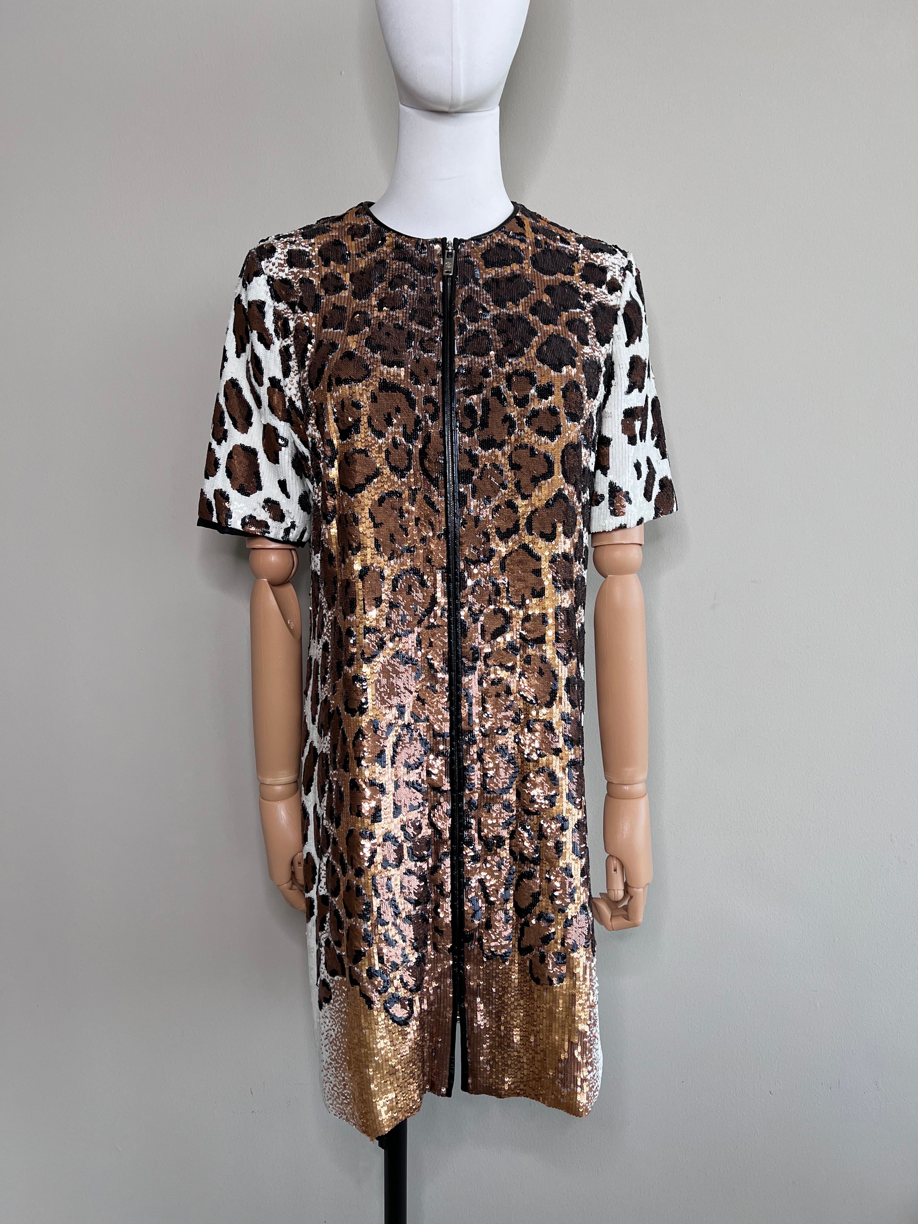 Leopard print sequin mini dress - LOUIS VUITTON