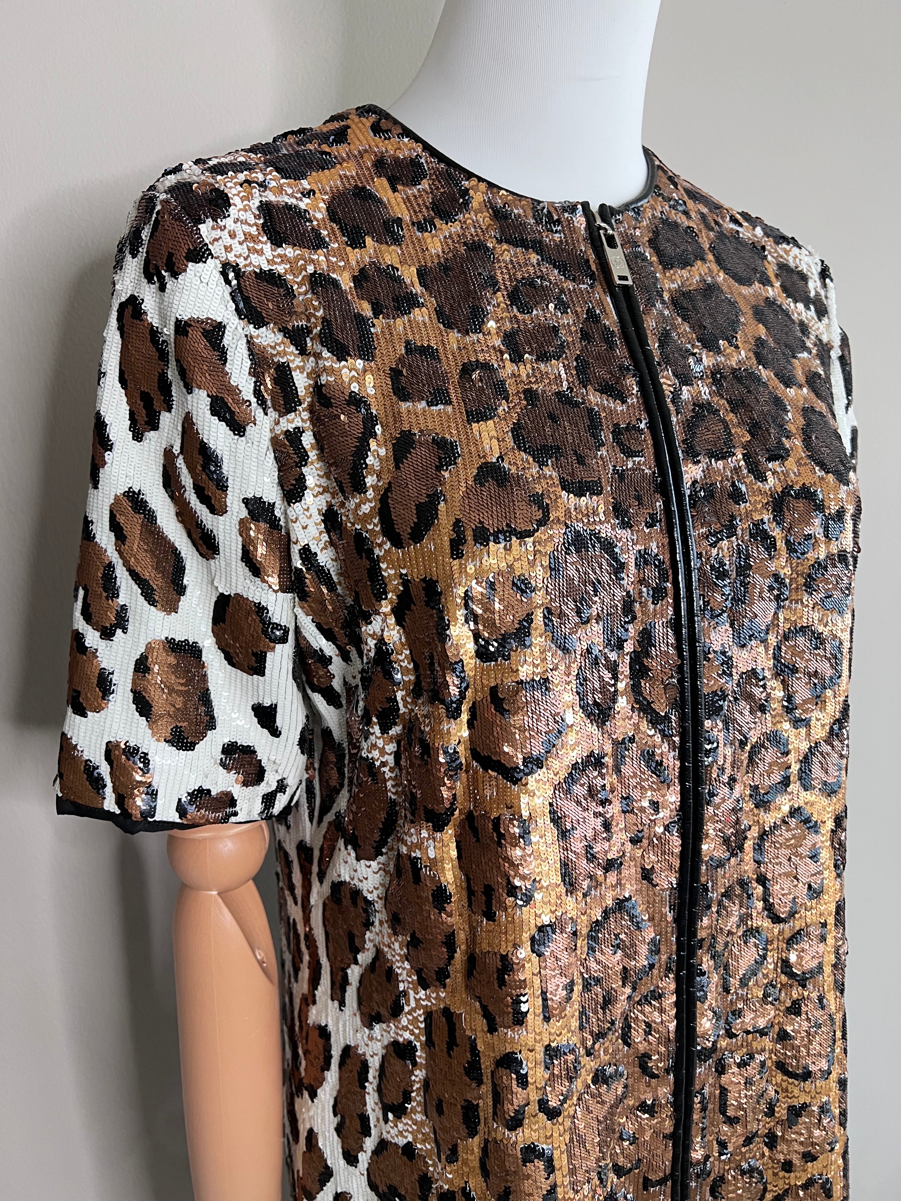 Leopard print sequin mini dress - LOUIS VUITTON