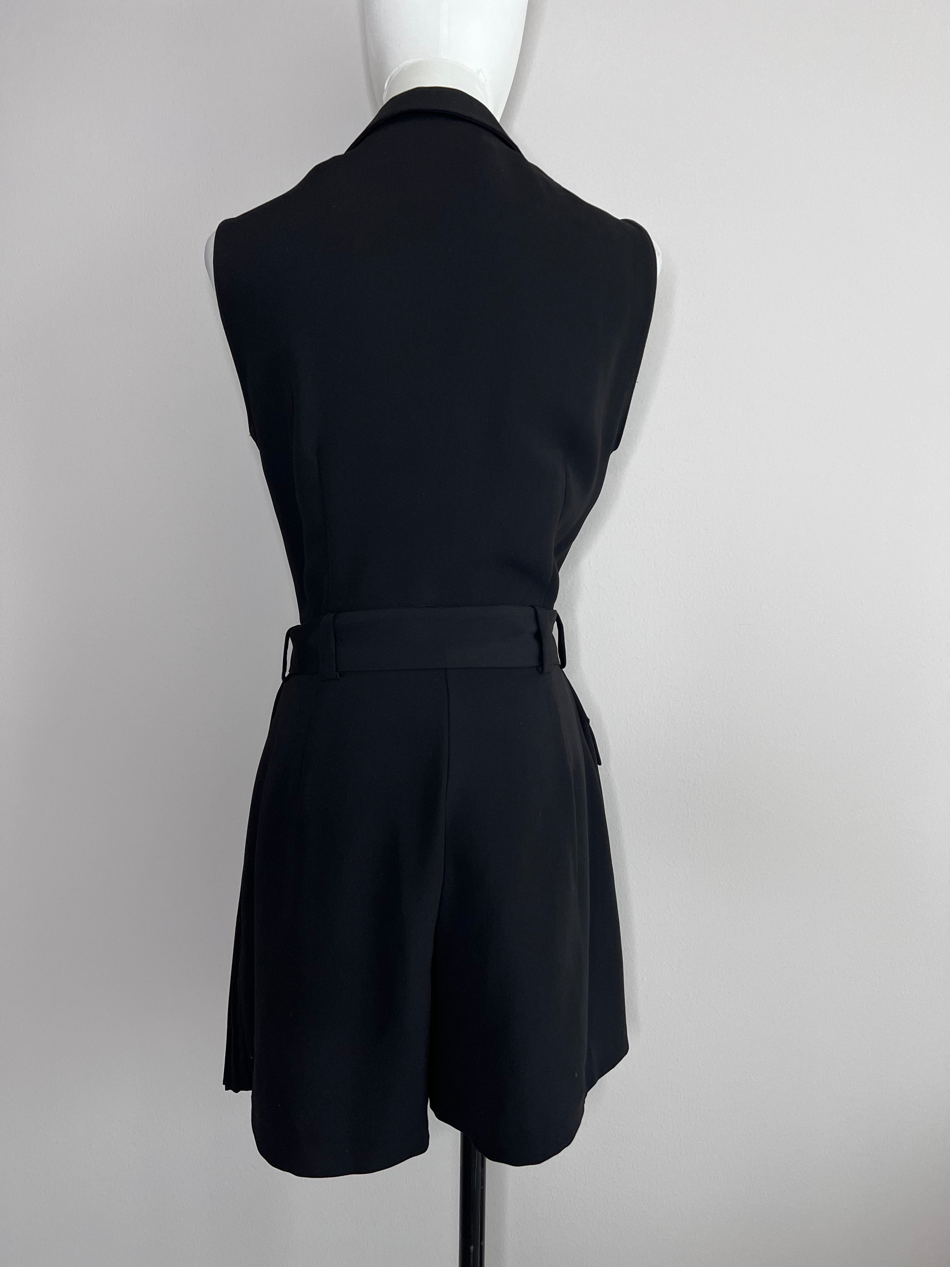 sleeveless black jumpsuit- ZARA