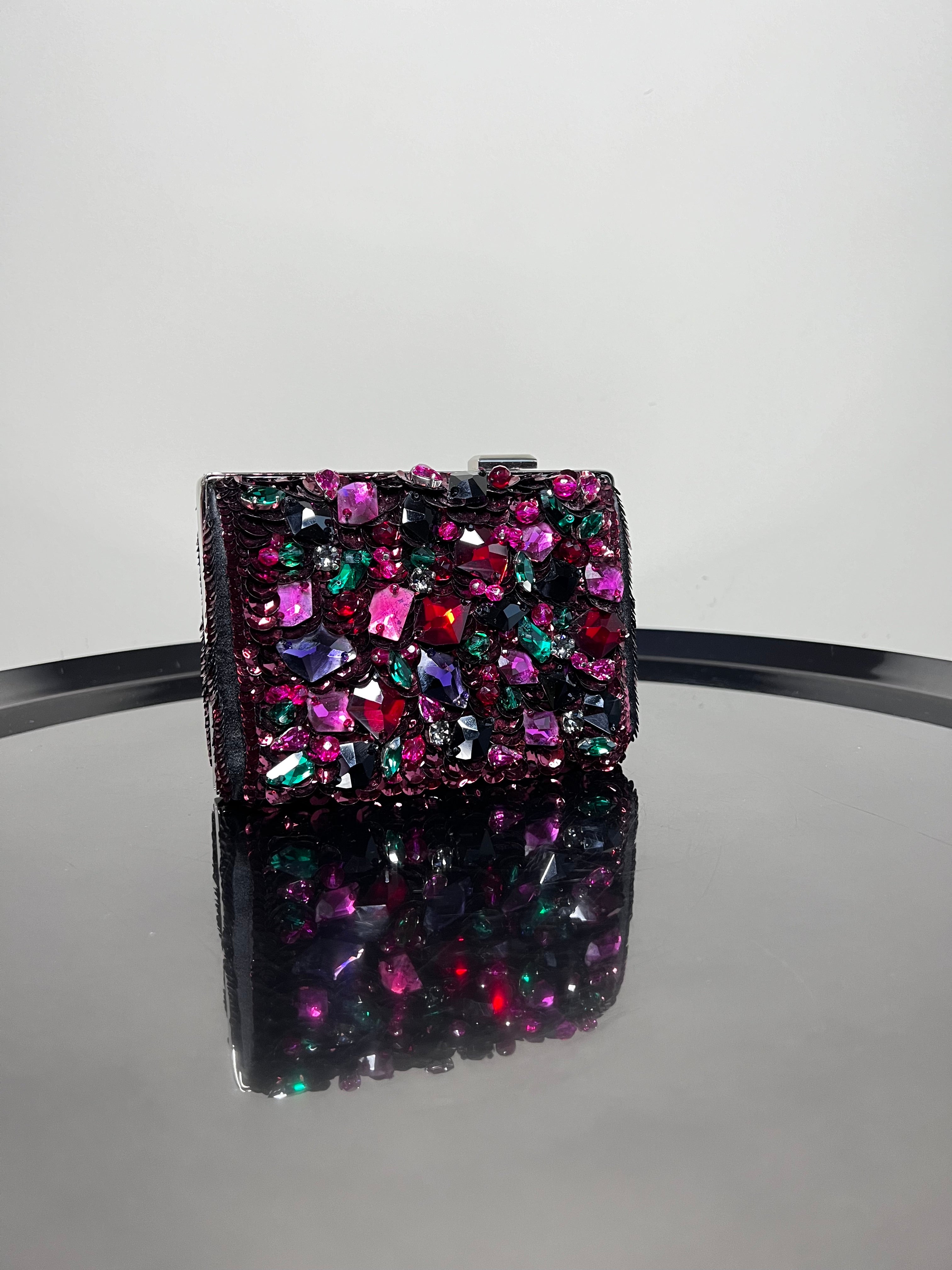 Black Crystals Minaudiere Gem box clutch - CHRISTIAN DIOR