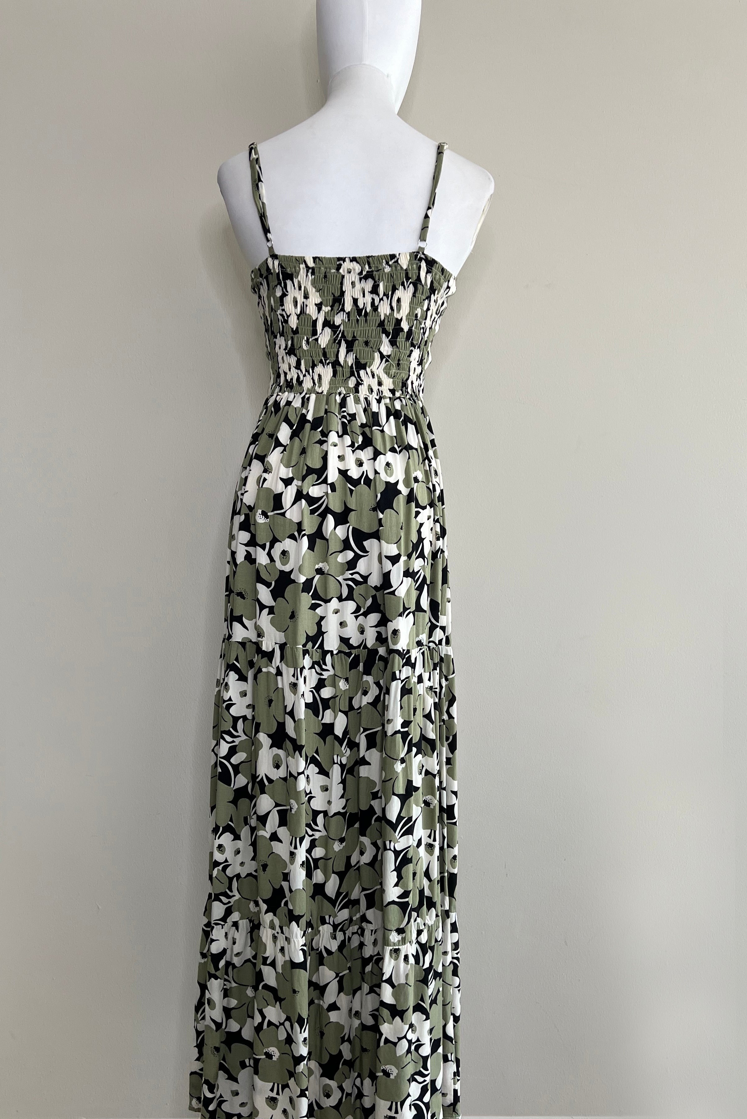 Floral Green Maxi dress - SYMA