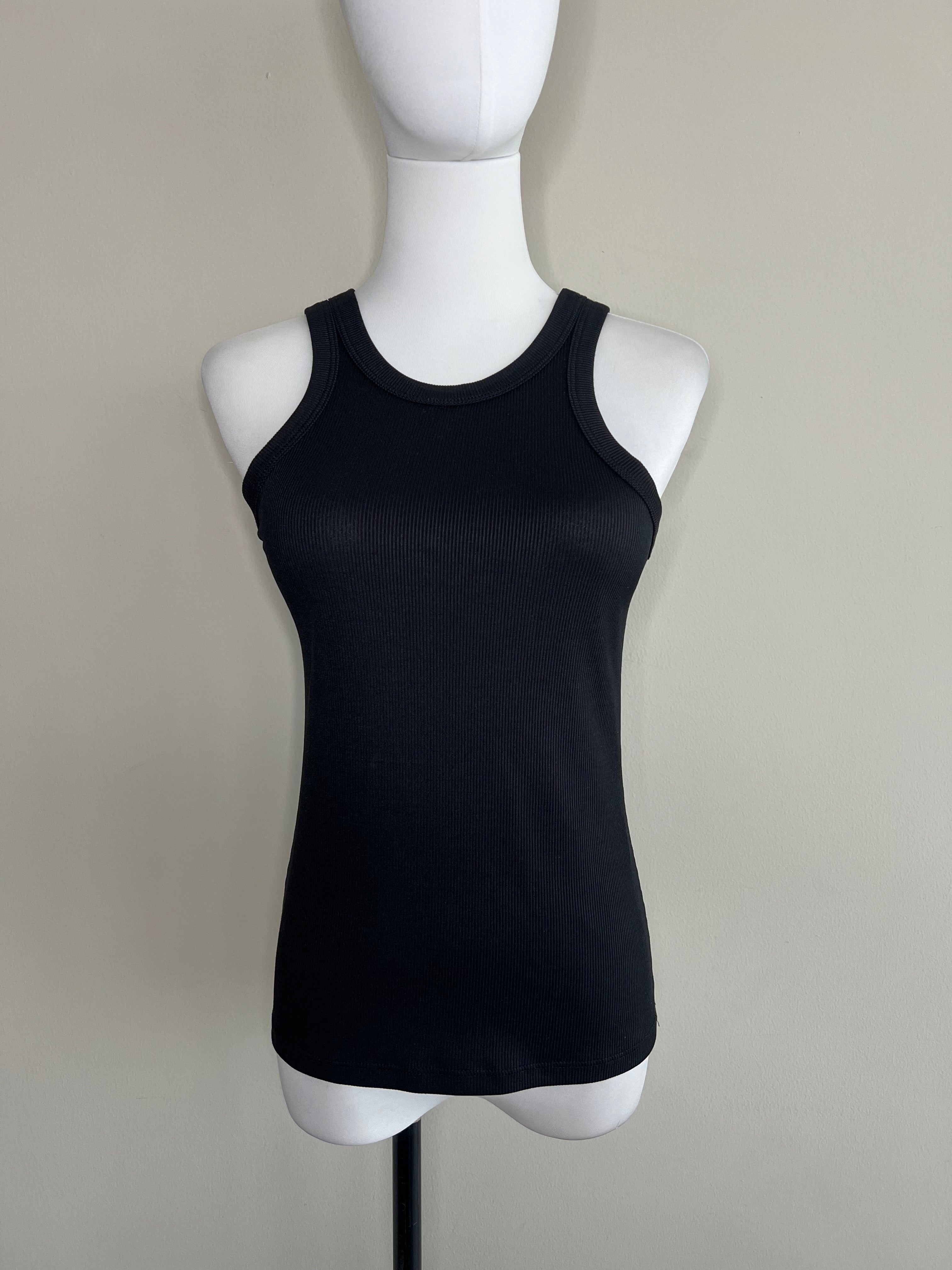 Black ribbed camisole tank top - IMPERIAL