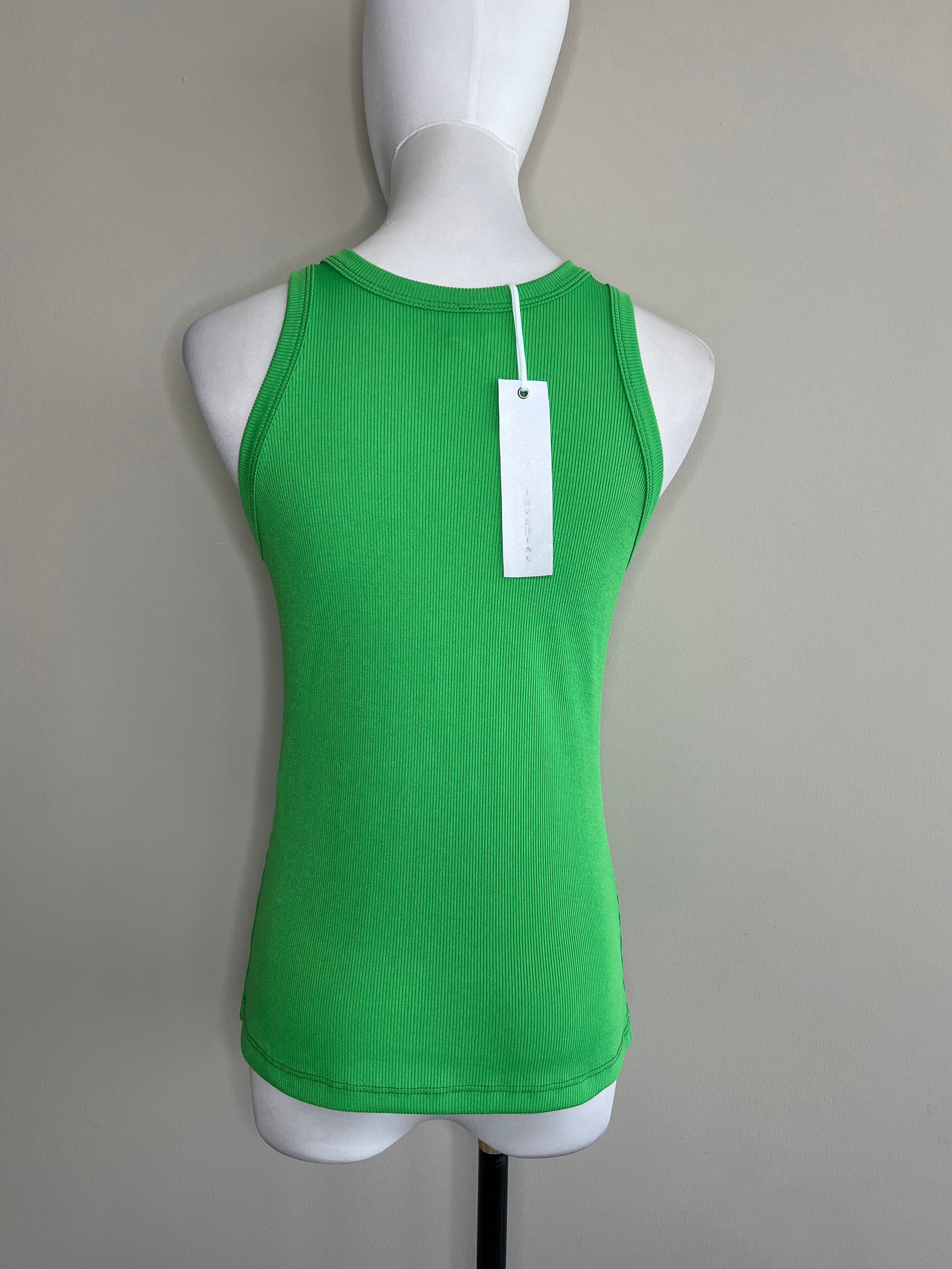 Green ribbed camisole tank top - IMPERIAL