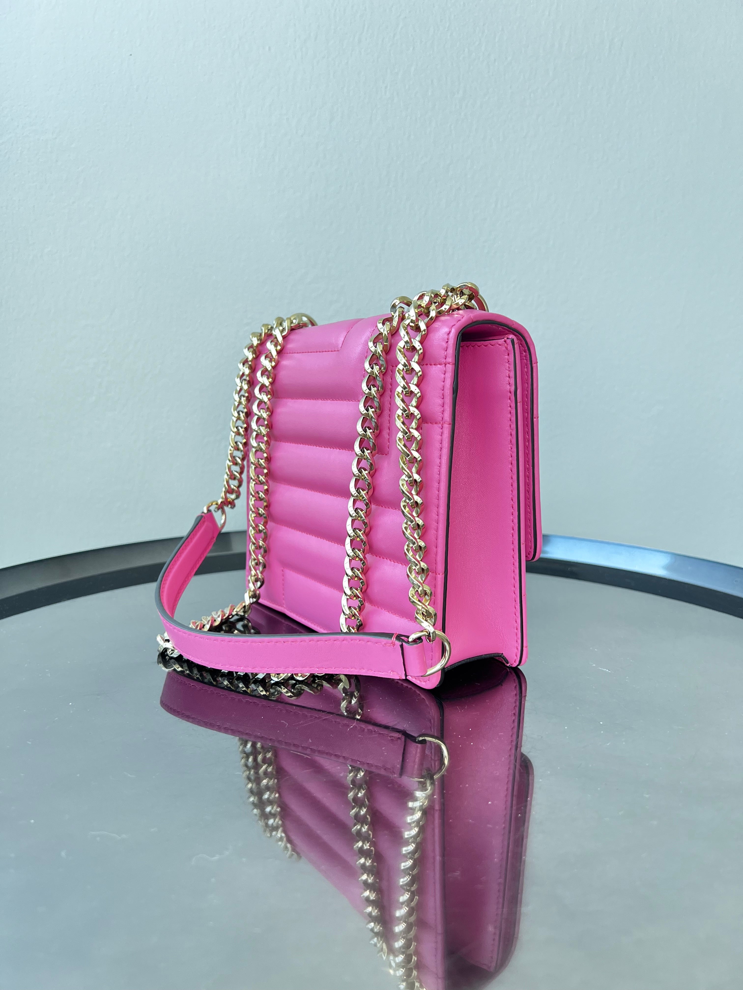 Pink leather varenne avenue quad shoulder bag - JIMMY CHOO