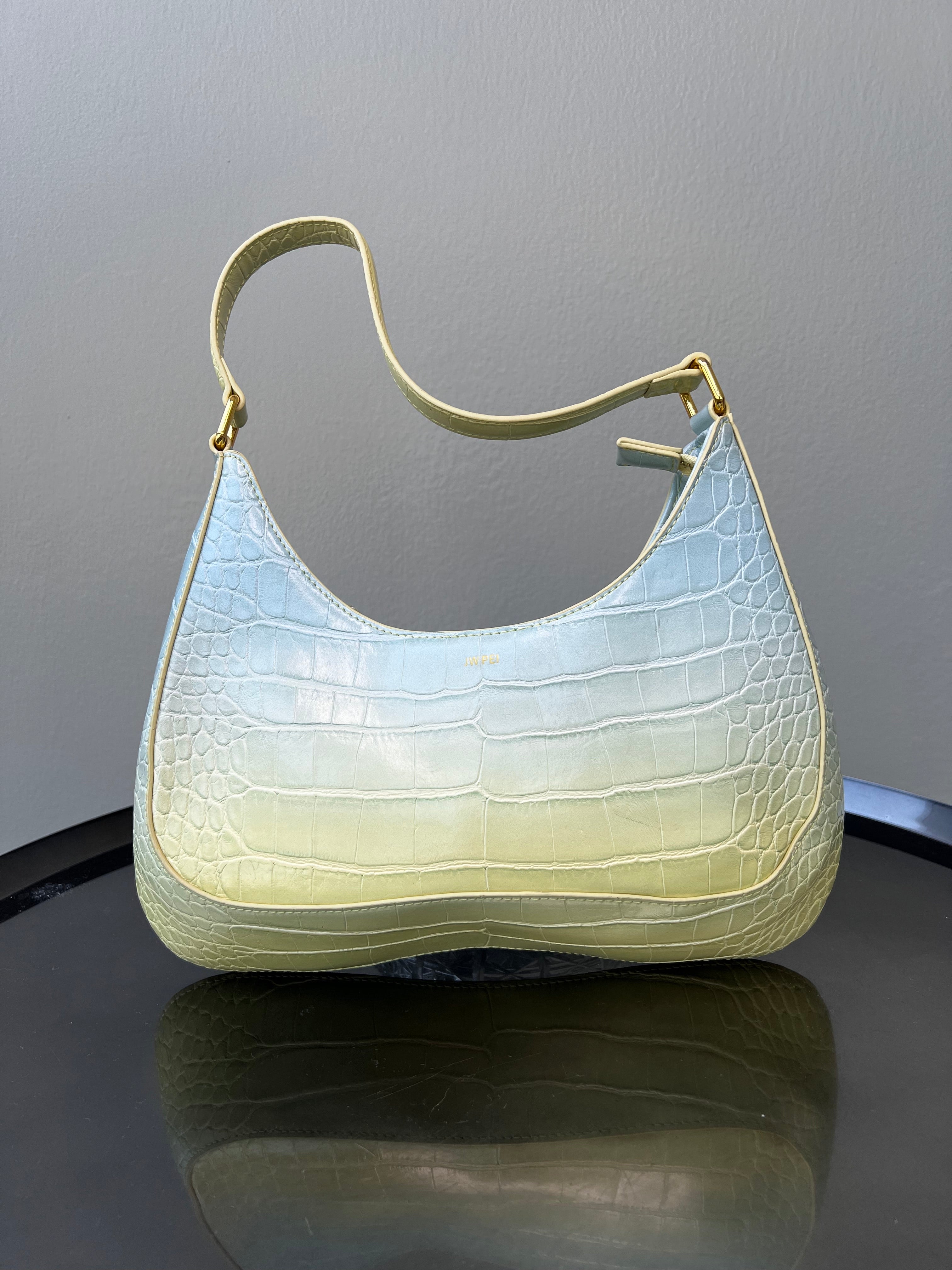 Pastel yellow shoulder online bag