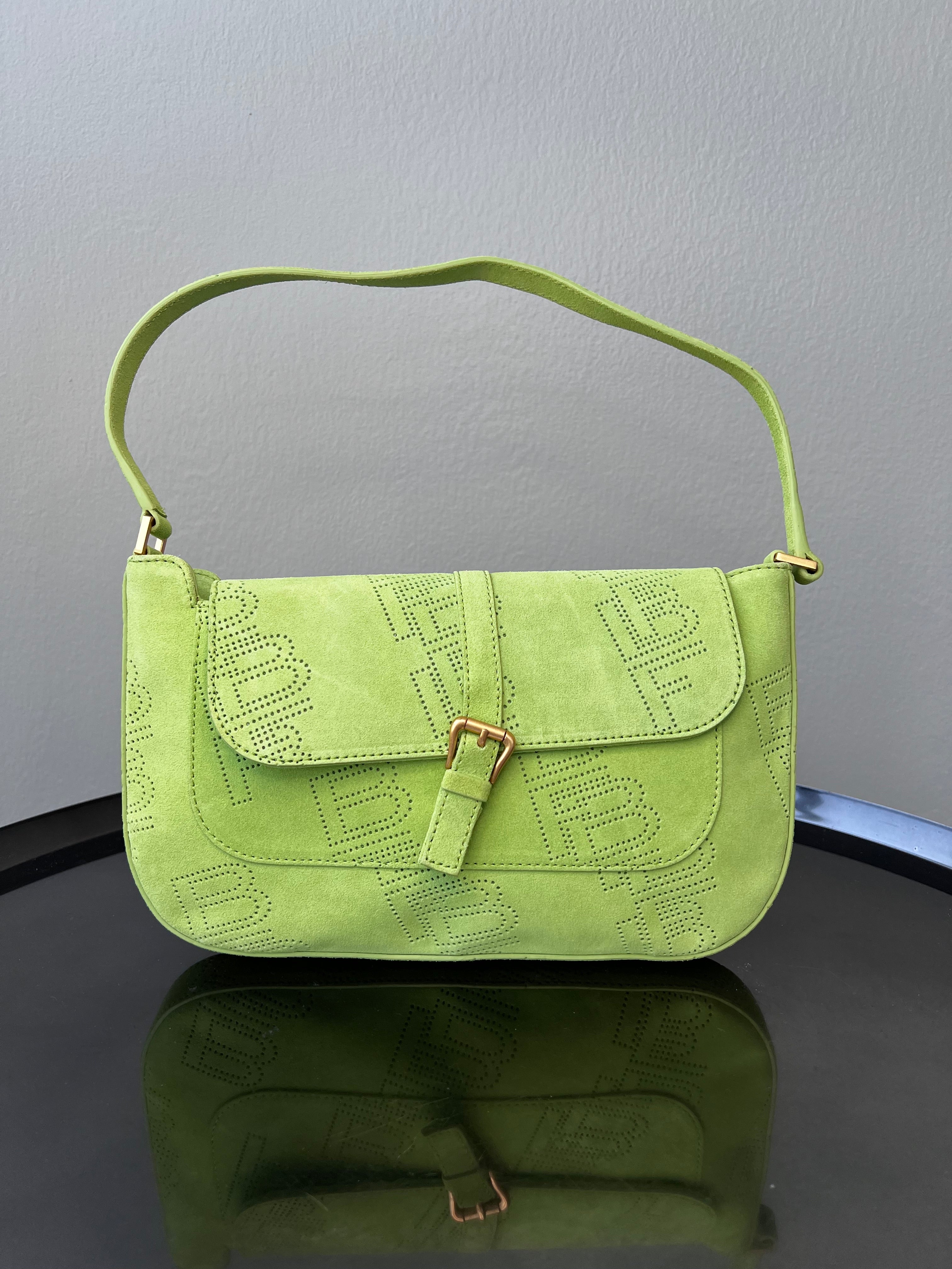 Lime green miranda calf leather handbag - BY FAR