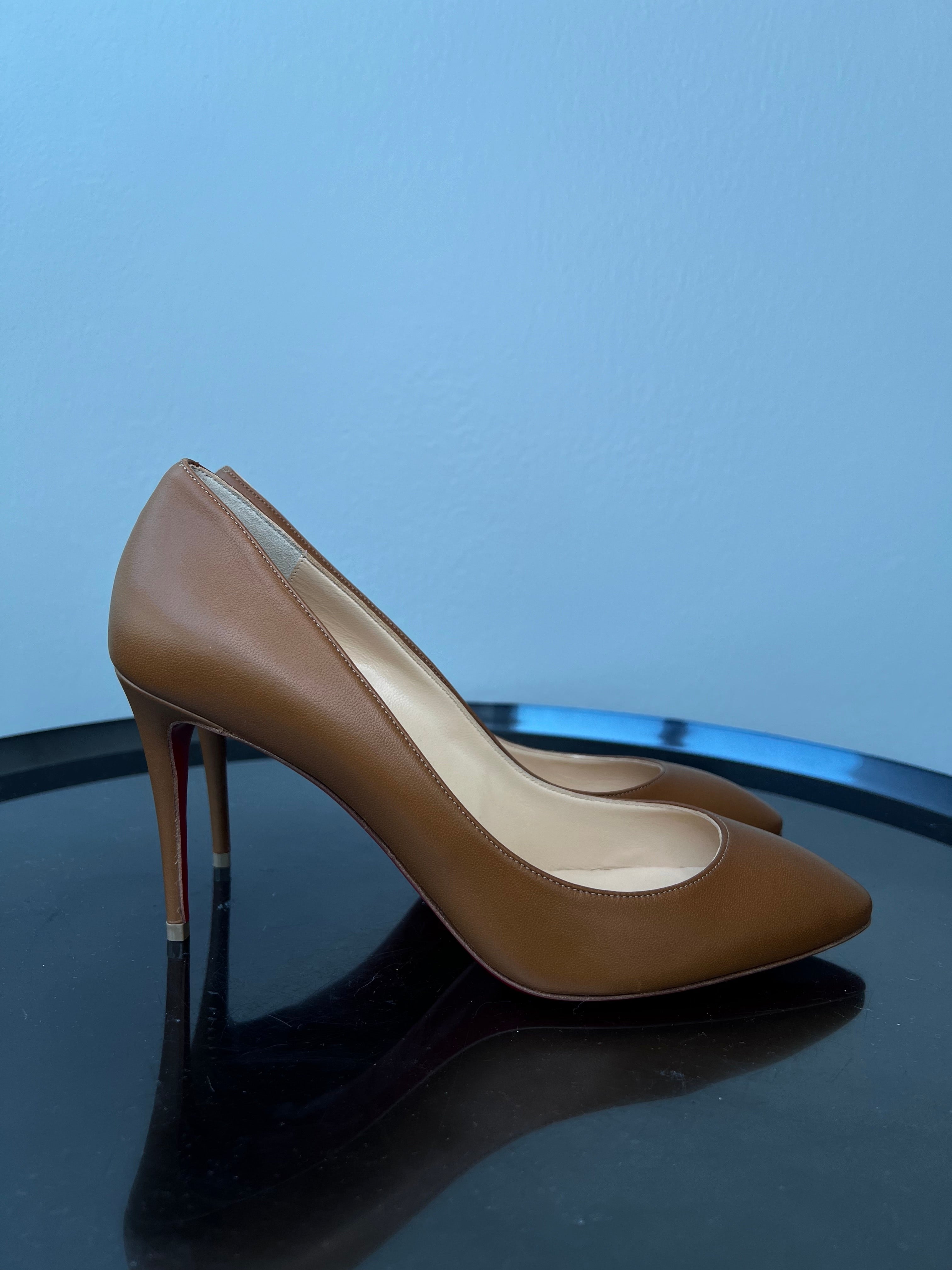 BRAND NEW!Brown kate pumps in nappa leather - CHRISTIAN LOUBOUTIN