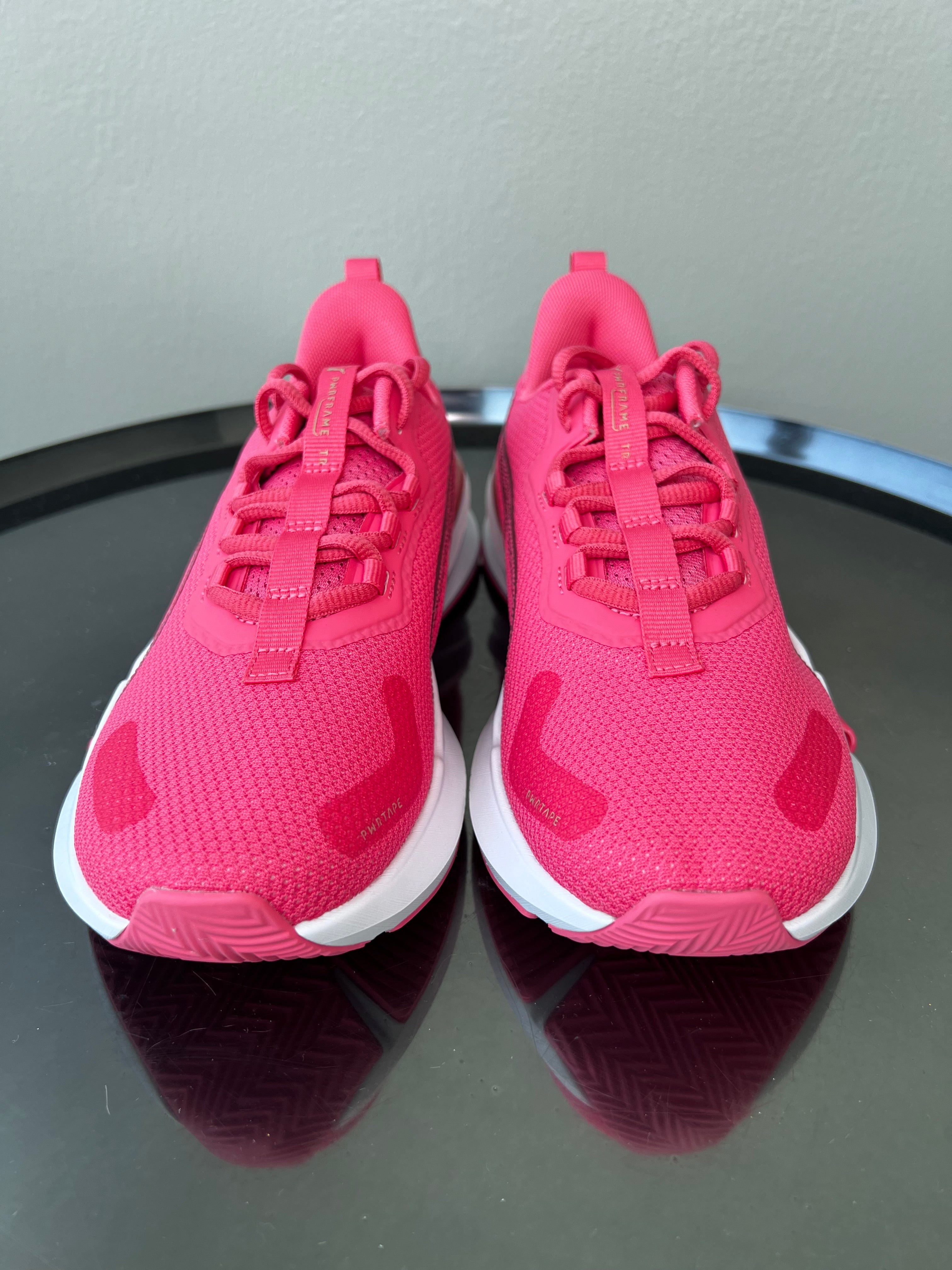 Puma, Shoes, Hot Pink High Top Puma Sneakers
