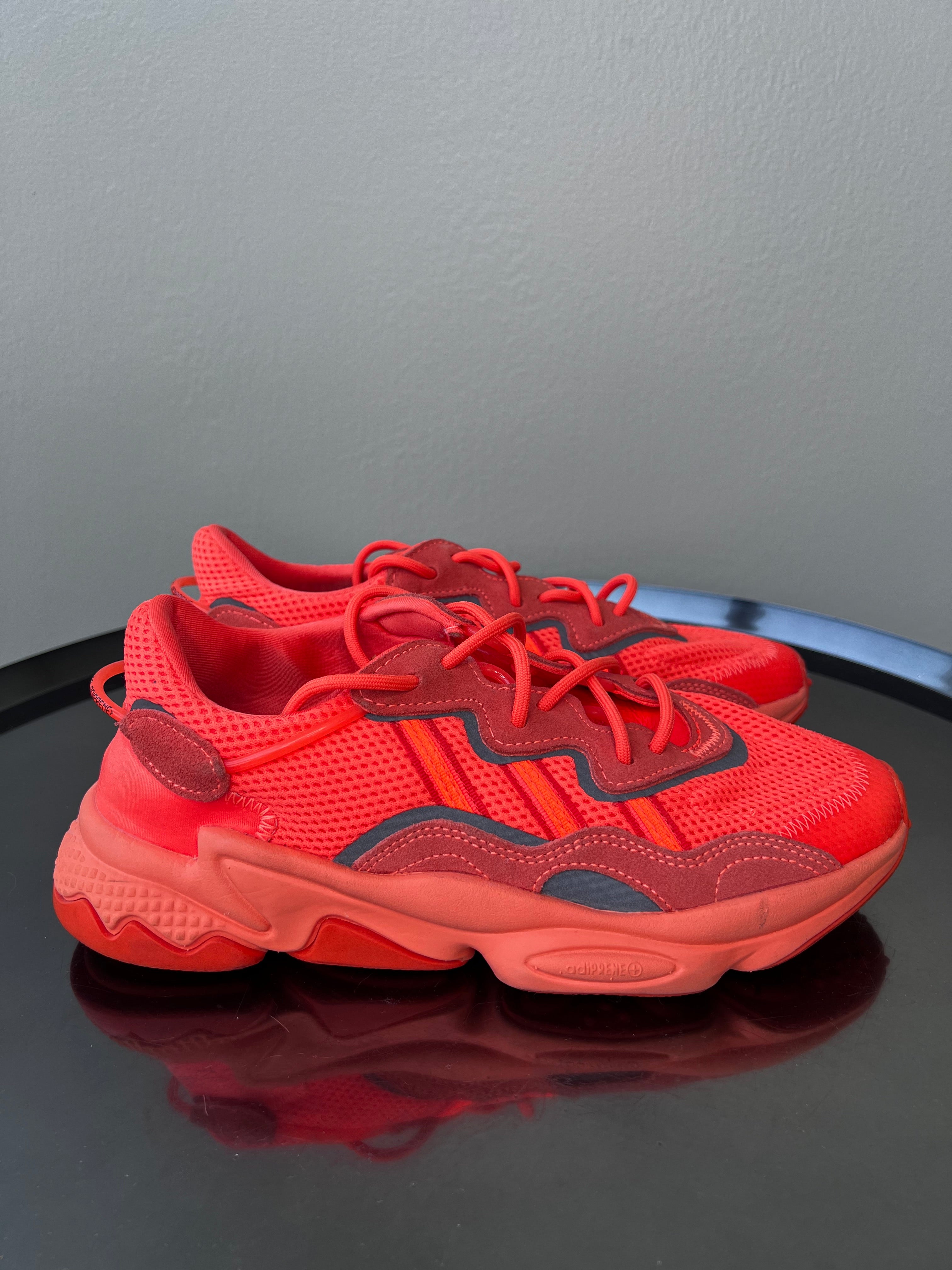 Bright orange sneakers. - ADIDAS