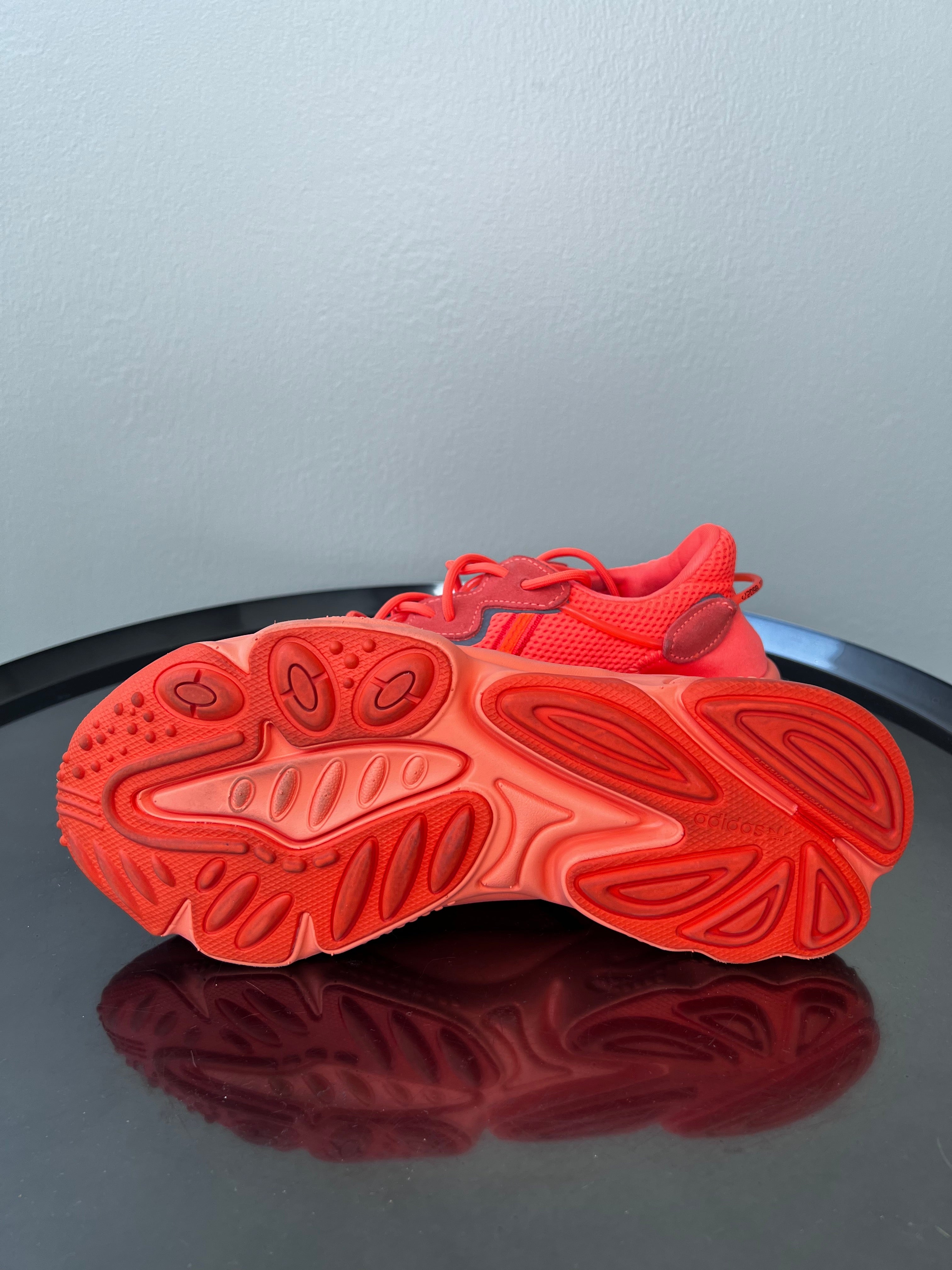Bright orange sneakers. - ADIDAS