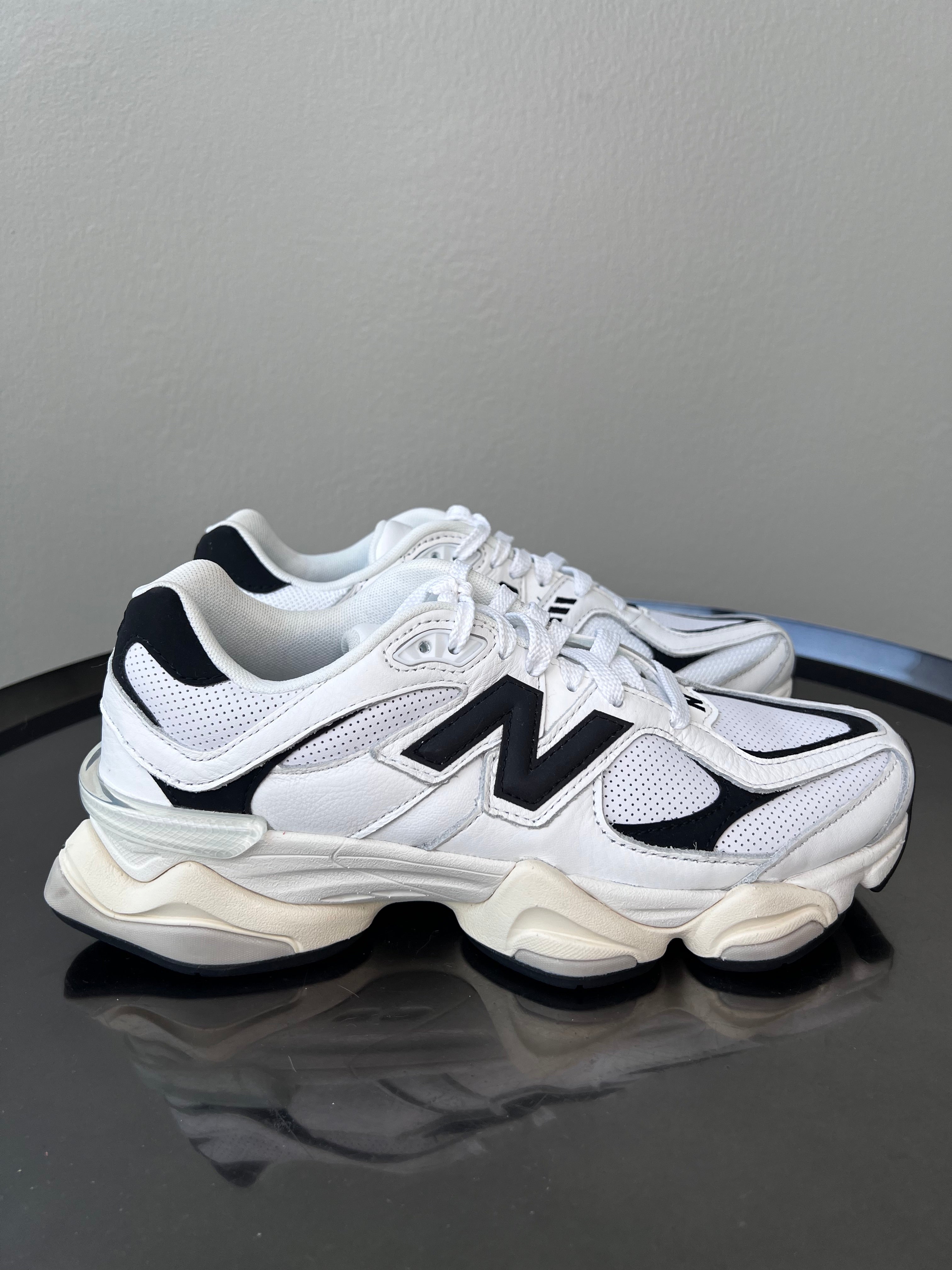 White and Black 9060 sea salt Shoes - New Balance