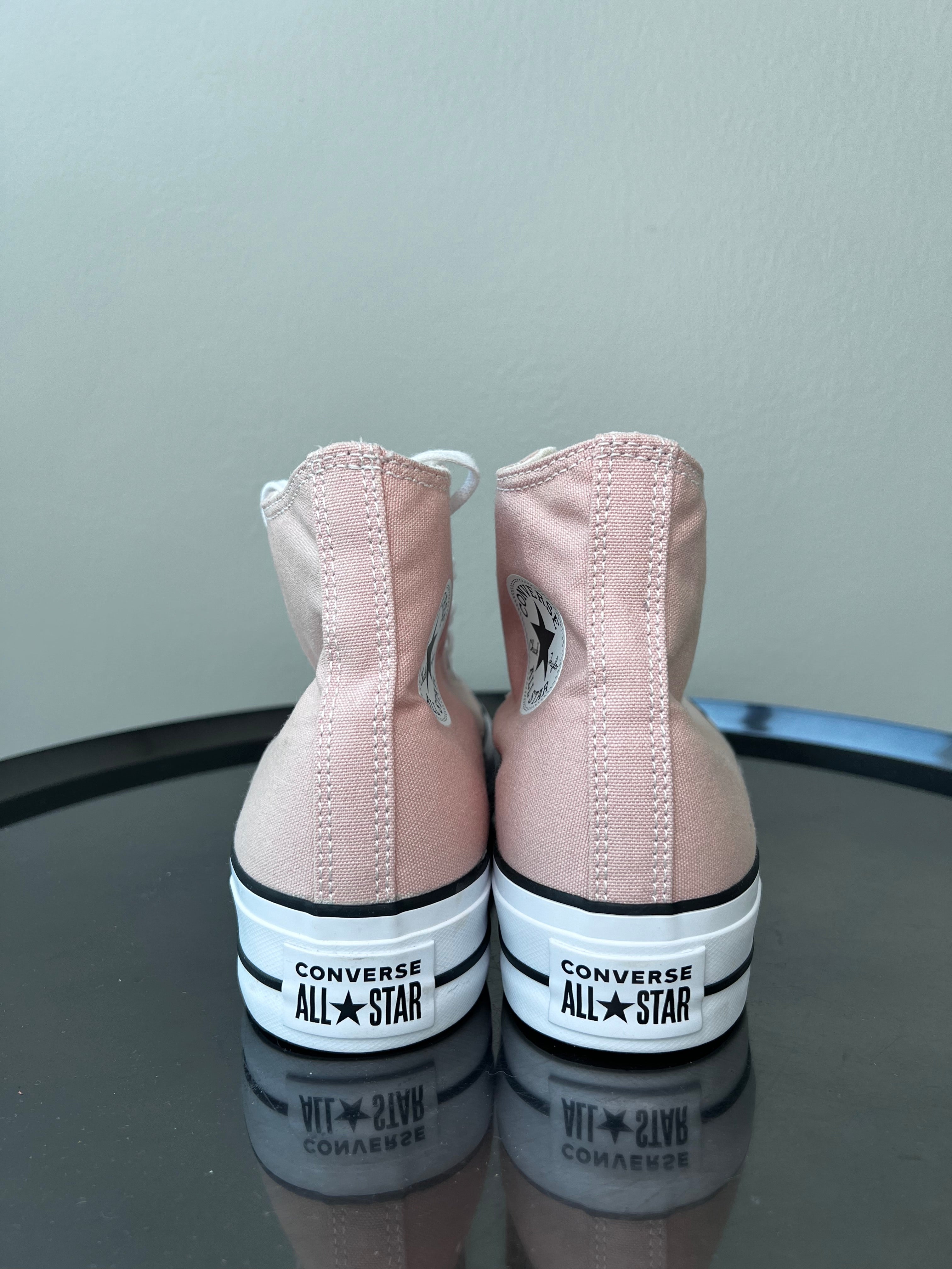 Rose Pink Platform High Top sneakers - Converse