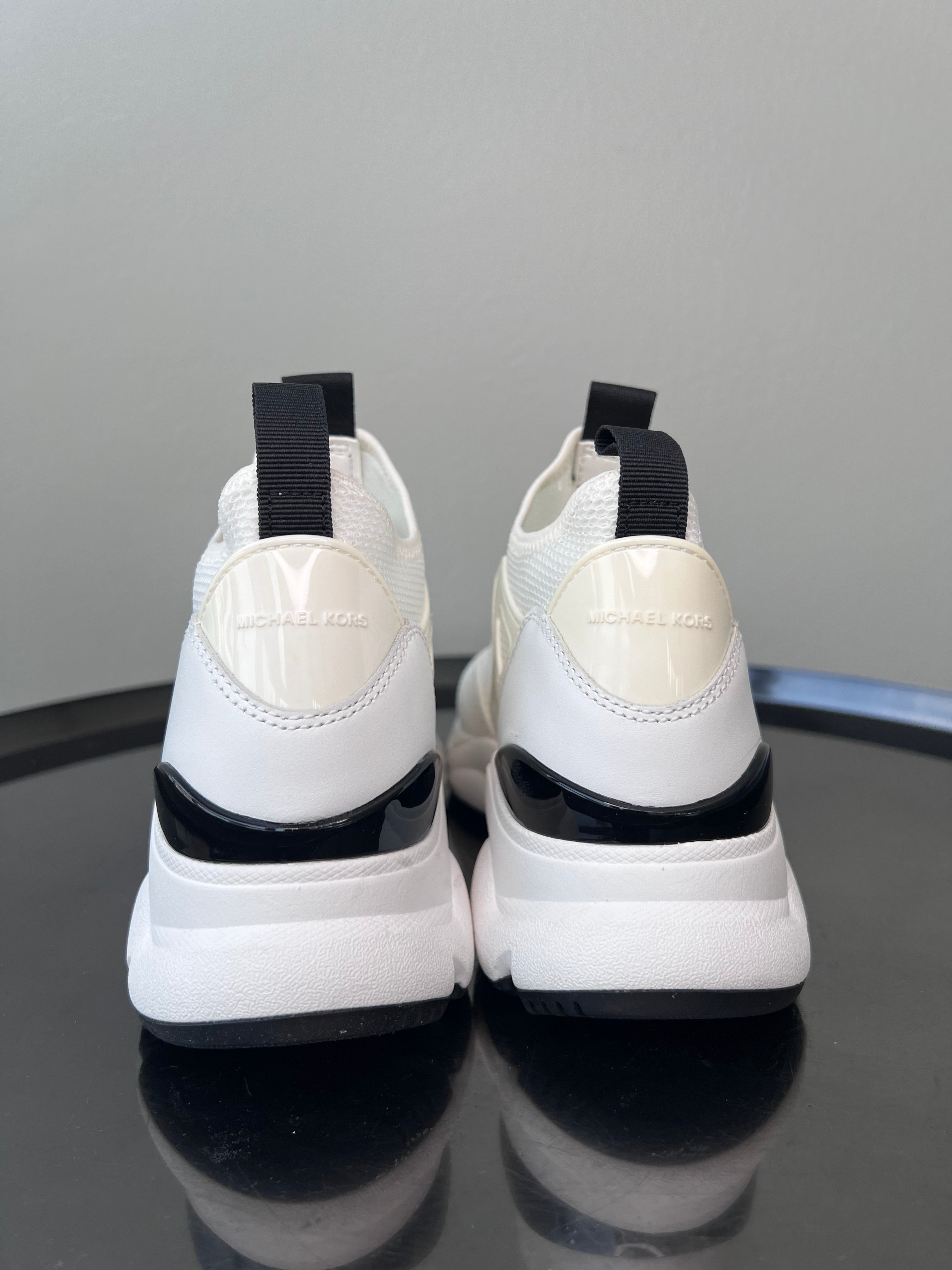 White & black sock-like sneaker - MICHAEL KORS