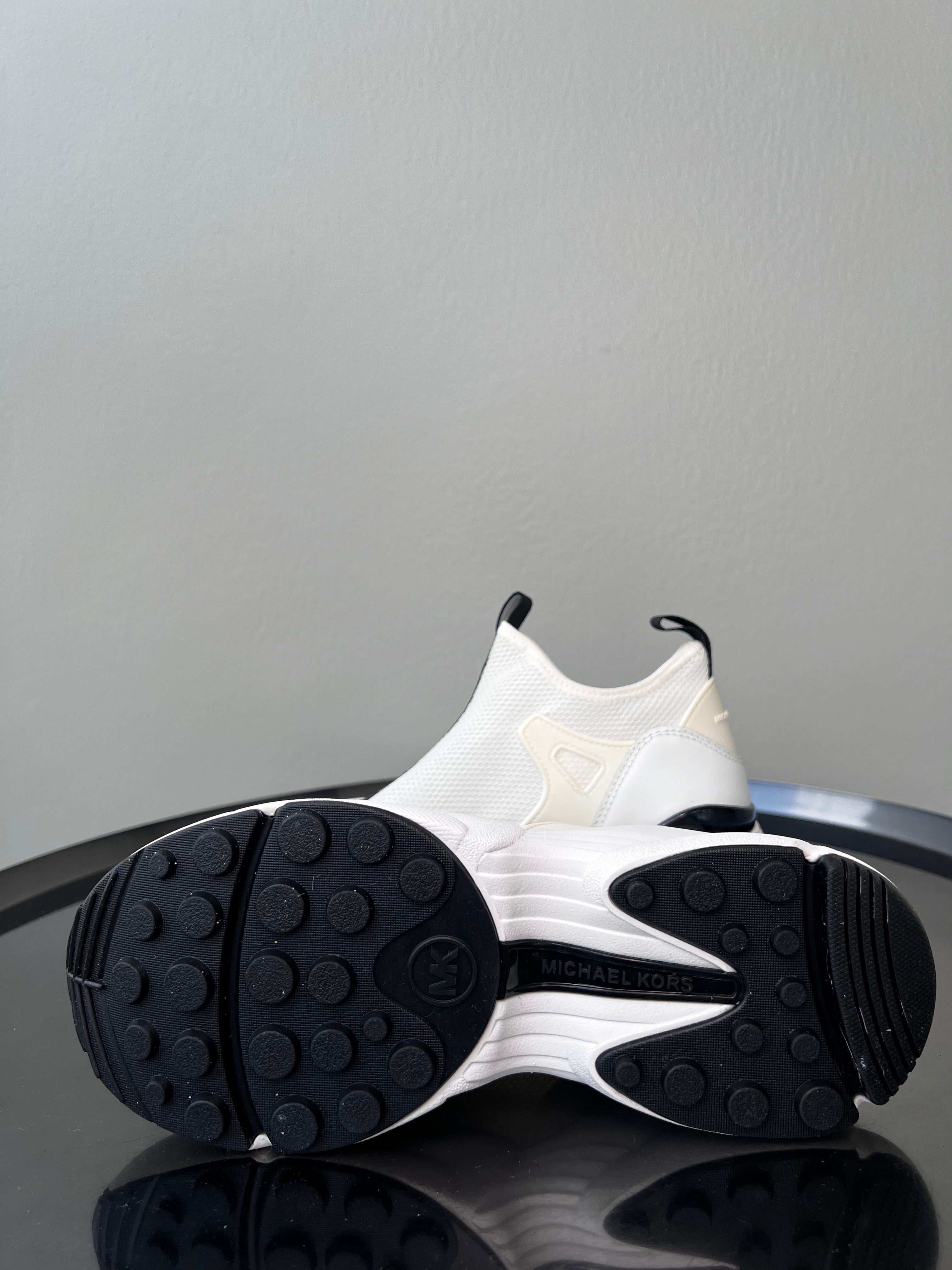 White & black sock-like sneaker - MICHAEL KORS