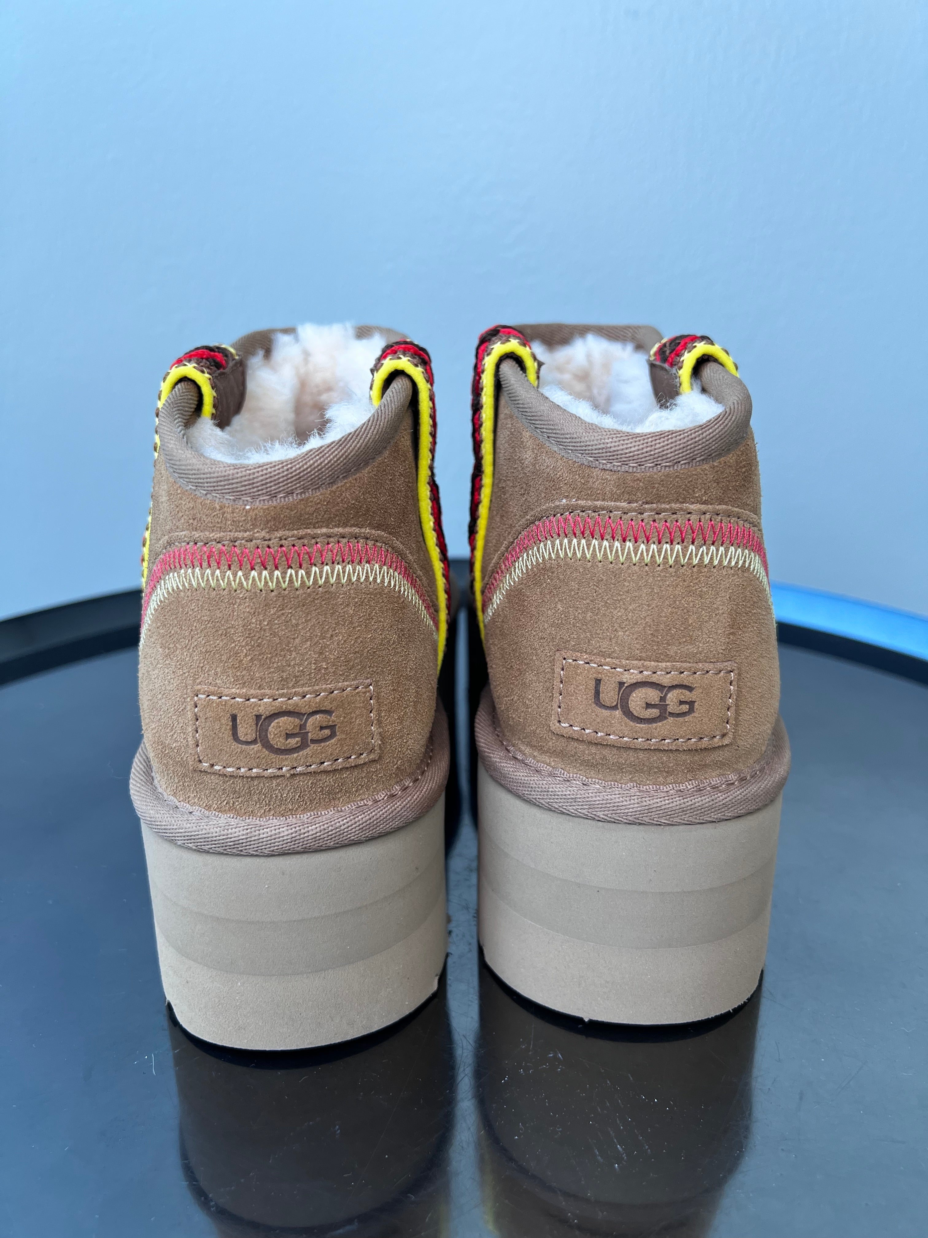 Brown Ultra mini braid platform boots - UGG
